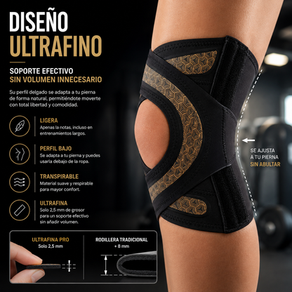 Rodillera Deportiva Ultrafina con Soporte para Menisco