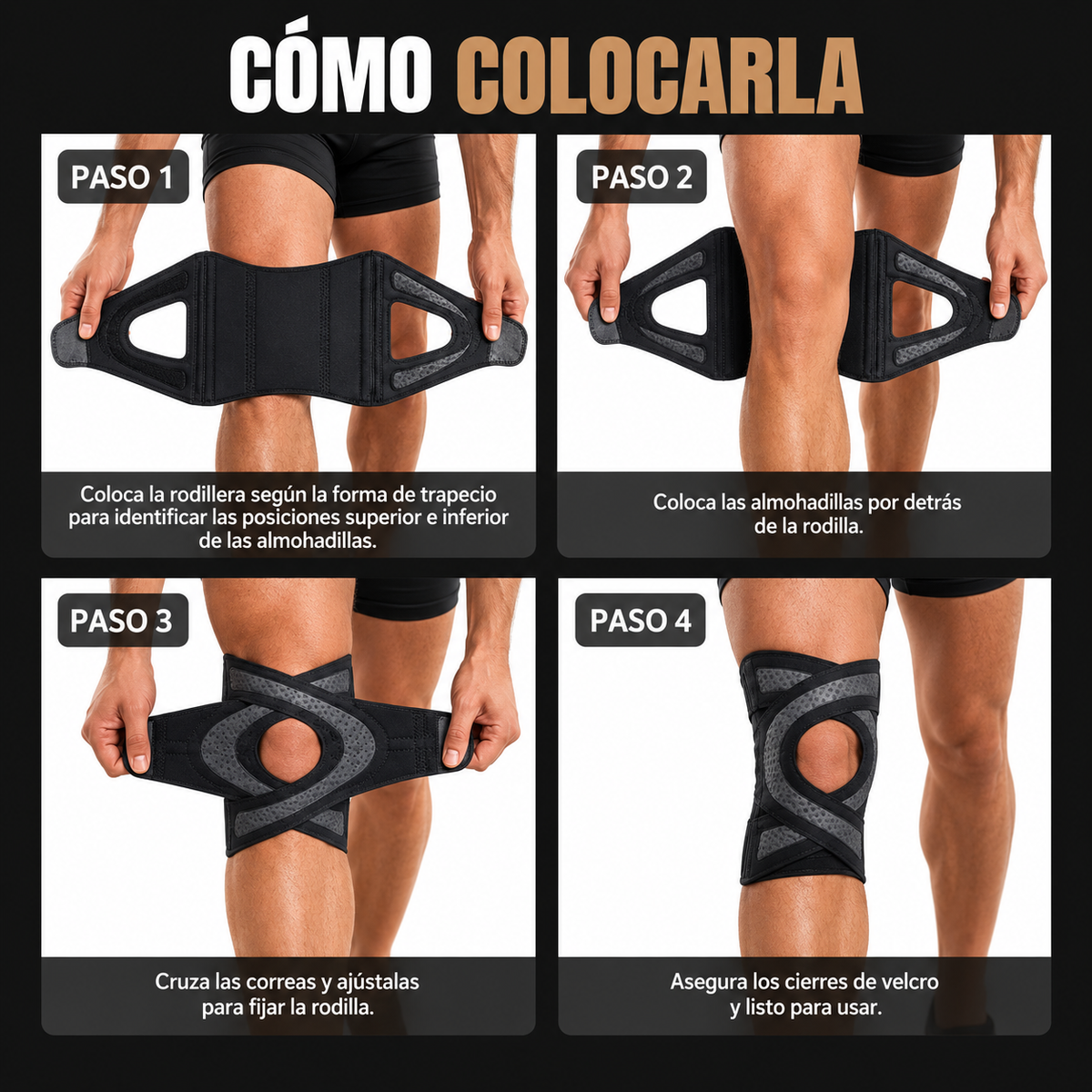 Rodillera Deportiva Ultrafina con Soporte para Menisco