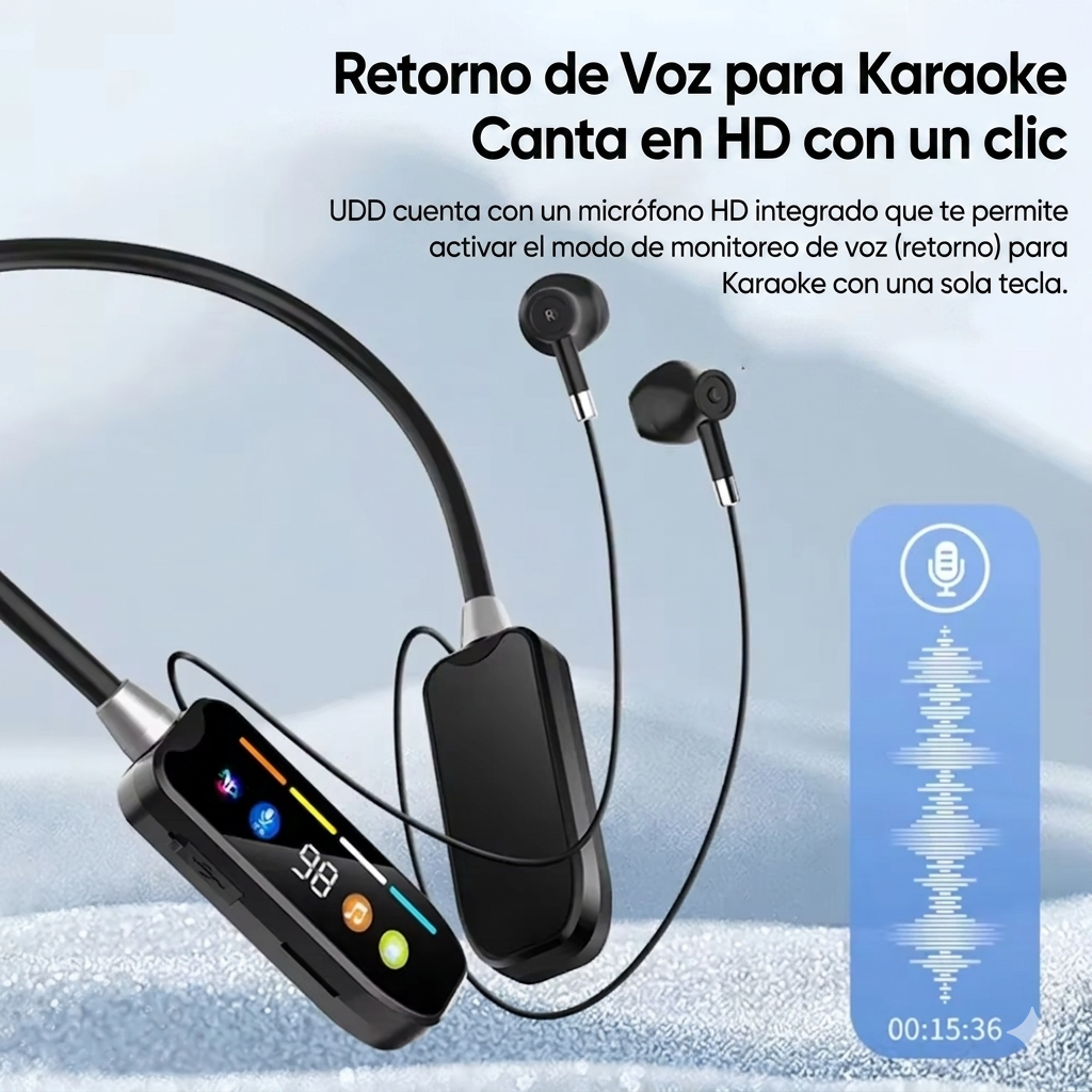 Auriculares de banda para el cuello Smart screen