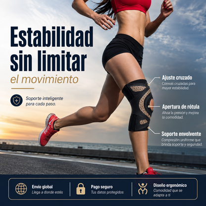 Rodillera Deportiva Ultrafina con Soporte para Menisco